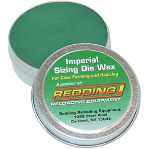Redding Brand Imperial Sizing Die Wax Green 2oz Tin