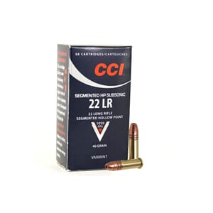 Cci 22 Lr Segmented Subsonic 40Gr Hp 50Pk