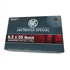 Rws Match 6,5X55 6,5Gr 850M/S (Varmint)