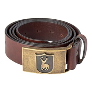 Leather Belt, width 4 cm Cognac Brown