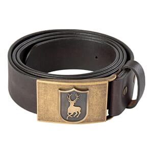 Leather Belt, width 4 cm Dark Brown