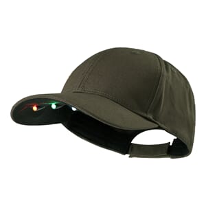 Cap with LED light Bark green  one size