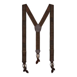 Combi Braces, buttons and clips Walnut  130 cm