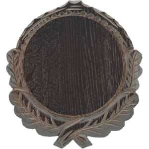 Trofeplate Villsvin Mørk Eik 16Cm