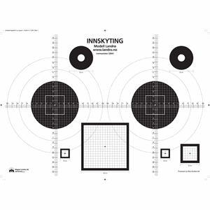 Innskytingsskive 32x45cm Mod Landrø