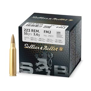 S&B 223 Rem 55grs FMJ (100 pk.)